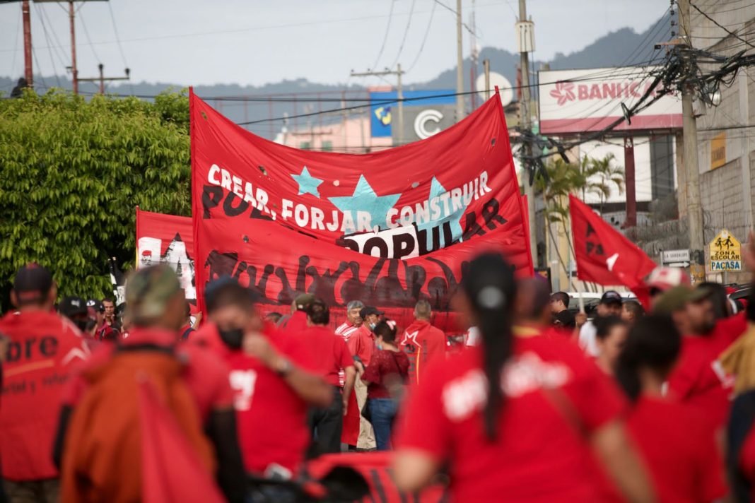 LIBRE en San Pedro Sula: marcha evidencia divisiones y obstaculiza proyección de Rixi Moncada